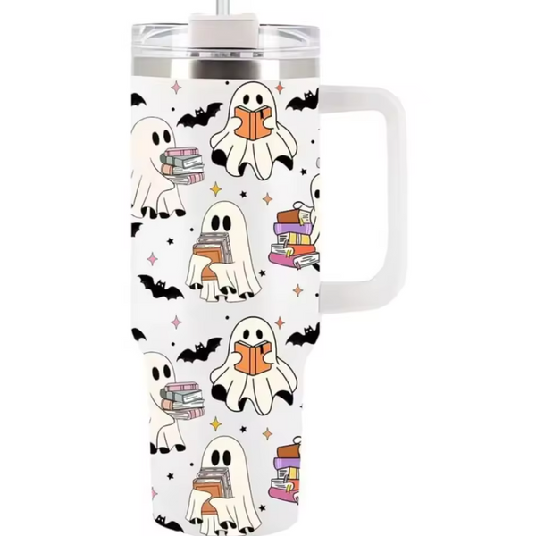 Ghost Reading Tumbler 40oz β Halloween Edition